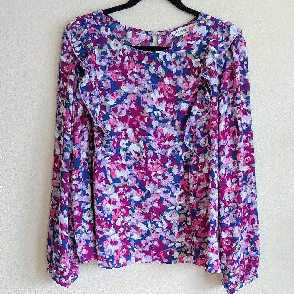 Nanette Lepore Ruffle Detail Blouse | Large